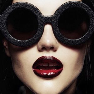 Valley Eyewear Scapula limited edition black matte oversized round sunni…